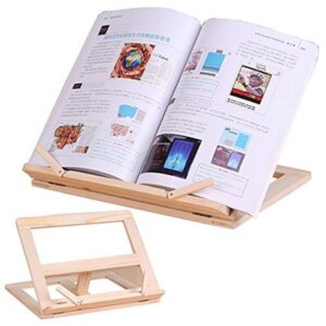 Holzrahmenbuch Lese Bücherregal Halterung Unterstützung Tablet PC Music Stand Zeichnung Staffelei