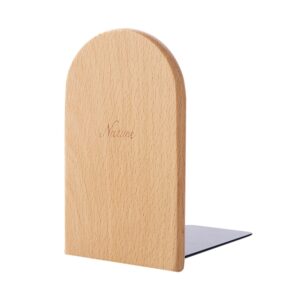 Rutschfeste Buchstützen, Regalhalter, Buchständer aus Naturholz