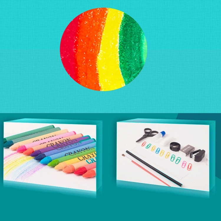 Malerei Holzkiste bunte Stift Set Kunst Schulbedarf für Kinder – Bild 4