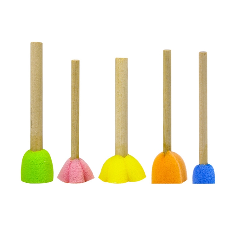 10 Packungen Schwammstempel DIY Graffiti-Artikel für Kinder – Bild 3