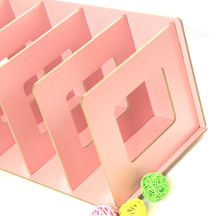 Cd01 Home Multifunktionale Aufbewahrung DIY Kreatives CD-Regal Holz DVD-Regal Studenten-Bücherregal – Bild 3