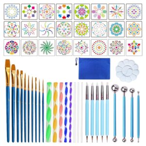 53 PCS Mandala Zeichenwerkzeug mit Aufbewahrungstasche