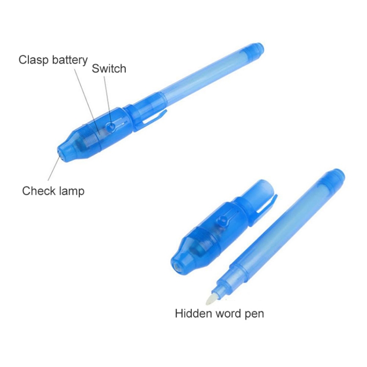 10 Stück kreative magische UV-Licht-unsichtbare Tintenstift-Markierungsstifte – Bild 3