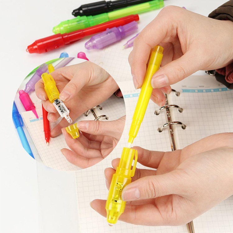 10 Stück kreative magische UV-Licht-unsichtbare Tintenstift-Markierungsstifte – Bild 6