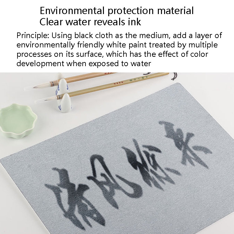 Schreibpinsel, Wasser-Kalligraphie-Übungsset, Wasser-Schreibbrett, wiederverwendbares Wasser-Schreibtuch – Bild 9