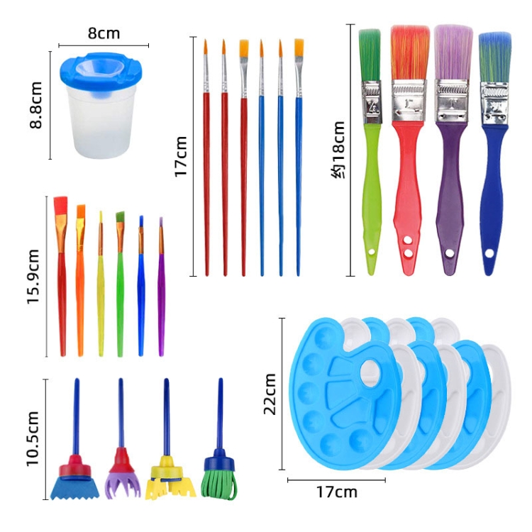 39 in 1 Malerei DIY Graffiti Malerei Kunstbedarf für Kinder – Bild 2