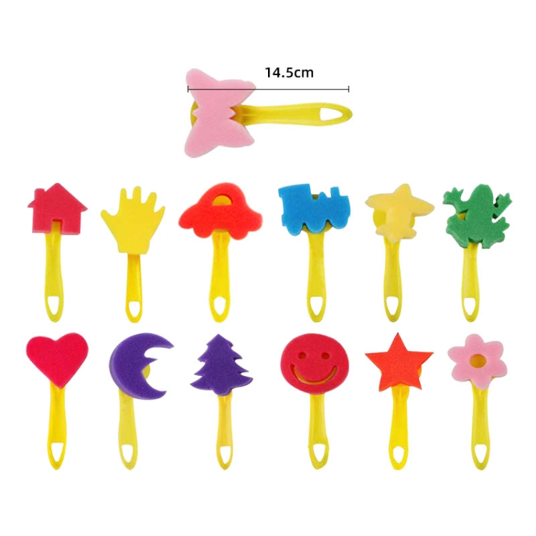 31 in 1 Malerei Schwamm Dichtung Früherziehung Kunst Graffiti Zubehör für Kinder – Bild 4