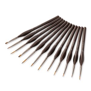 12 teile / set Malerei Dreieckstange Zweifarbige Nylon Haarhaken Linie Stift Aquarell Pinsel Stift Kunst Liefert