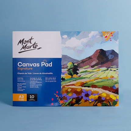 10 Blatt/Packung Öl-Acryl-Malerei-Leinwand-Blockpapier, Buch-Malerei-Leinwandpapier