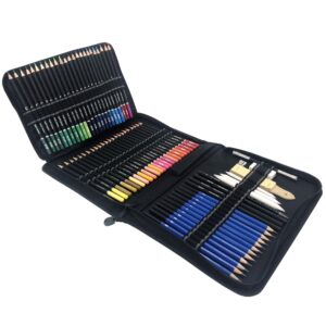 95 teile / set oldierfarbiger Bleistiftsatz Kunst Skizze Bleistift Malerei Set