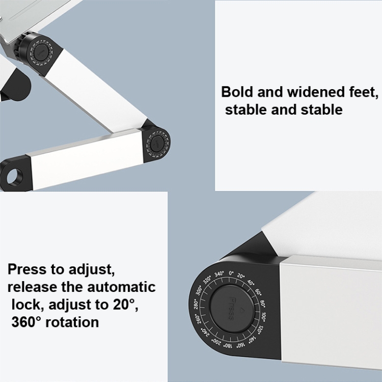 L03 Verstellbarer, anhebbarer Leseständer, Buchhalter, Laptop-Ständer, Stil: – Bild 5