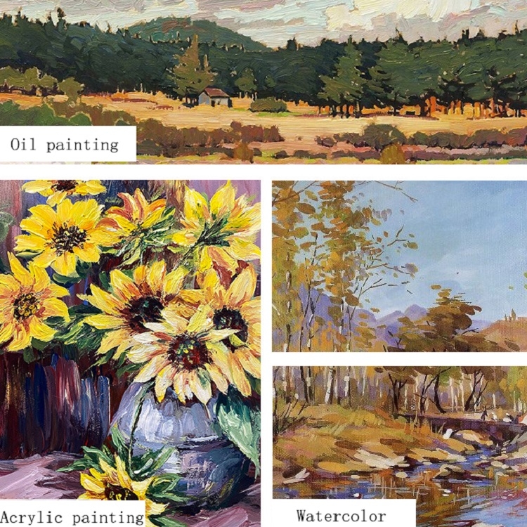 24-in-1 Nylon-Wollpinsel, Leinwand-Aufbewahrungsbeutel-Set, Ölgemälde, Gouache, Aquarellpinsel – Bild 7