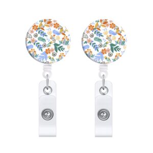 2 Stück Retro Fresh Small Floral Retractable Badge Reel Name Tag Card BadgeMöbel & Wohnen, Feste & Besondere Anlässe, Karten & Schreibwaren!