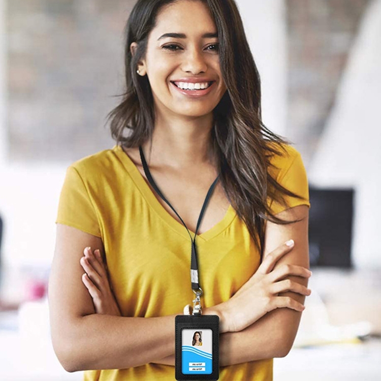 ZT-6330 3-in-1 PU-Leder-Ausweishülle mit einziehbarer Schnalle und Halter – Bild 7