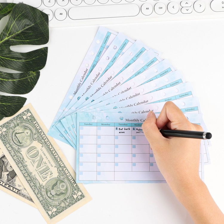 A6 6-Loch-Budgetbuch-Loseblatt-Ersatzkern-Handbucheinlage, Spezifikation: – Bild 4