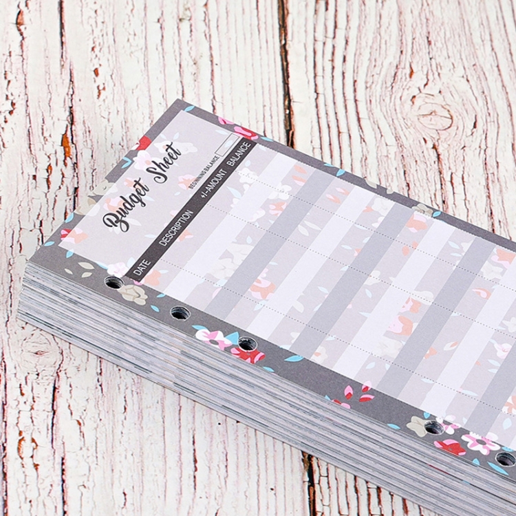 60 Blatt Cash Budget Card Loseblatt-Ersatzkern für die Buchhaltung – Bild 4