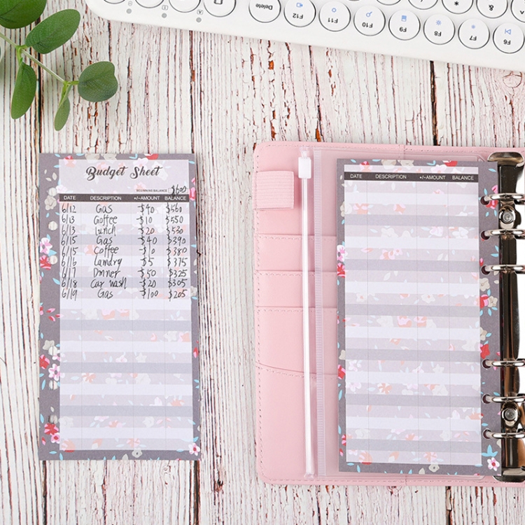 60 Blatt Cash Budget Card Loseblatt-Ersatzkern für die Buchhaltung – Bild 5