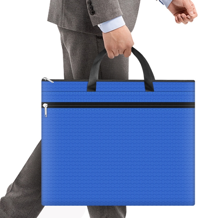 A3-8133 Aktentasche mit großem Fassungsvermögen und Reißverschluss, Oxford-Stoff, wasserdichte Kunst-Aufbewahrungstasche – Bild 4