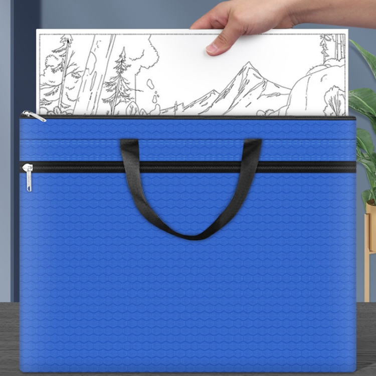 A3-8133 Aktentasche mit großem Fassungsvermögen und Reißverschluss, Oxford-Stoff, wasserdichte Kunst-Aufbewahrungstasche – Bild 8