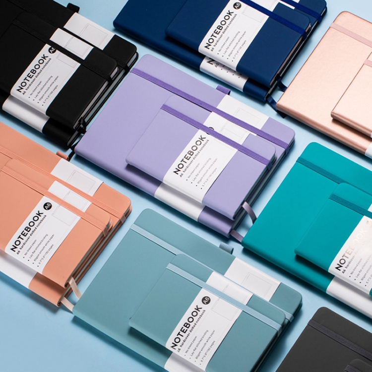 A6 PU-Leder-Notizbuch, Business-Notizblock, 96 Blatt Innenseiten – Bild 2