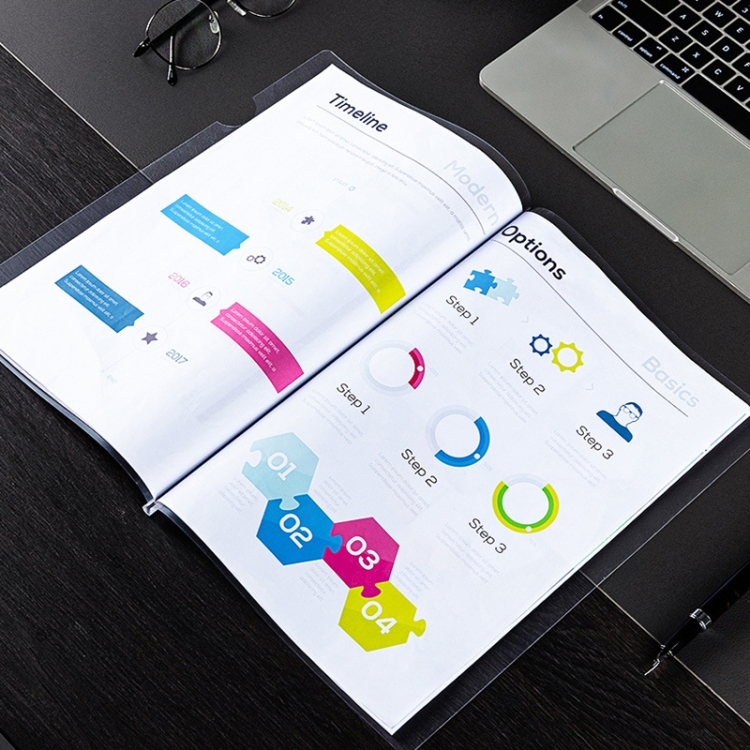 Deli 5538 Aktenordnereinsatz, A4-Aktenschubladenordner mit transparenter, wasserdichter Abdeckung – Bild 8
