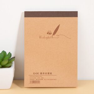 Leeres Kraft-Skizzenbuch 18K/32K/64 Doodle-Notizbuch