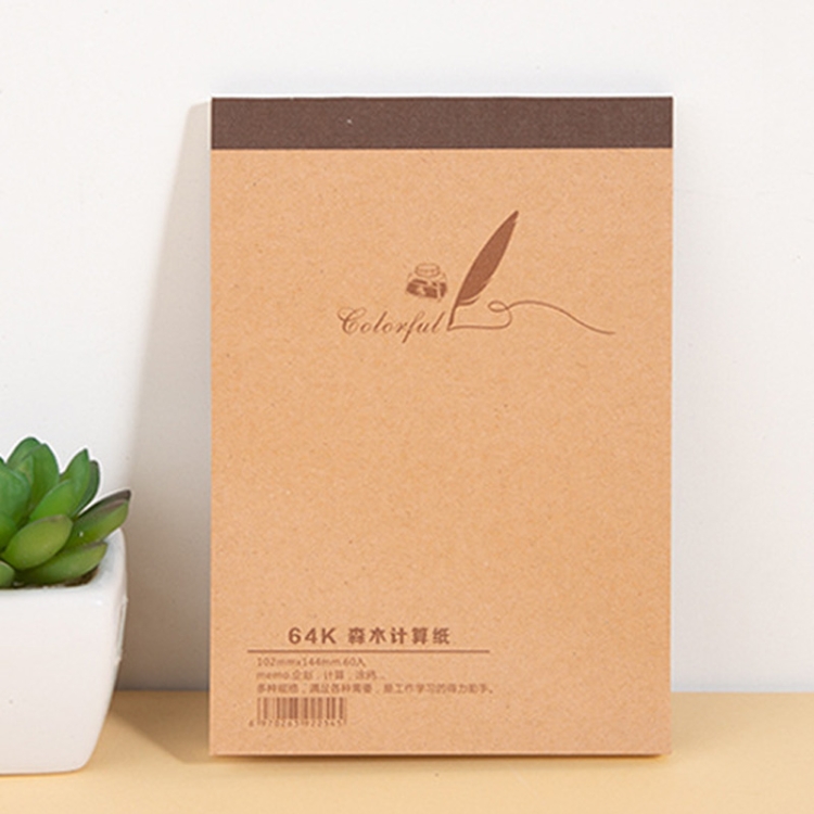 Leeres Kraft-Skizzenbuch 18K/32K/64 Doodle-Notizbuch