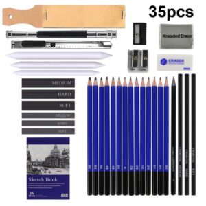 35-in-1 Malskizzenstift-Set, professionelle Zeichenwerkzeuge