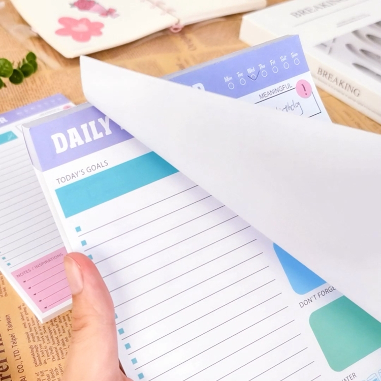 60 Seiten/Buch, wöchentlicher Planungsnotizblock, Zeitplan, Zeitmanagement-Planungsnotizbuch – Bild 5