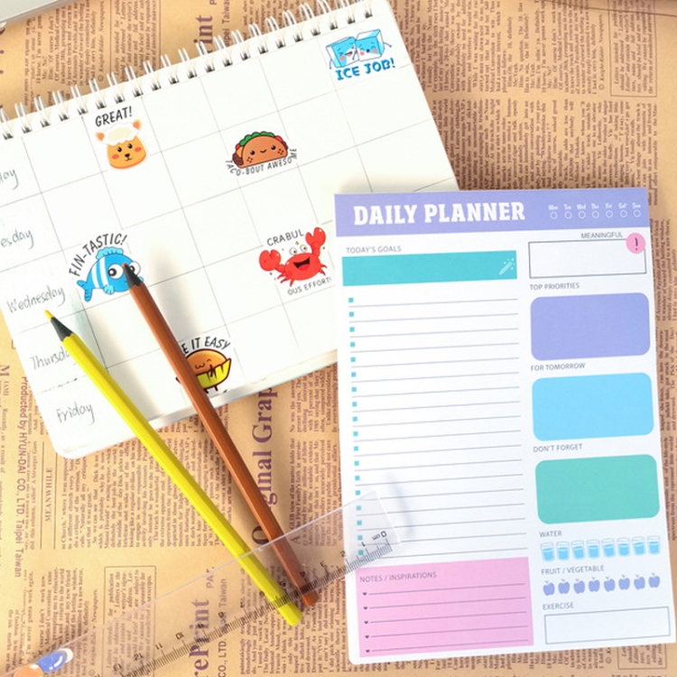 60 Seiten/Buch, wöchentlicher Planungsnotizblock, Zeitplan, Zeitmanagement-Planungsnotizbuch – Bild 7