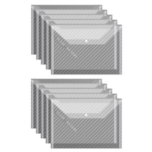 10 Stück A4 wasserdichte, transparente, verdickte Ordner-Archivtasche