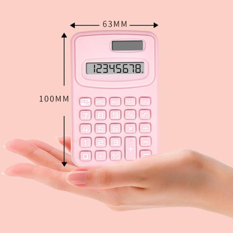 Kleiner einfarbiger Taschenrechner für Studentenbüros im Wohnheim – Bild 3