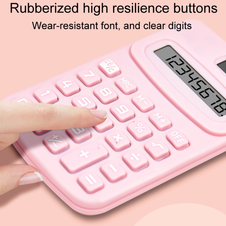 Kleiner einfarbiger Taschenrechner für Studentenbüros im Wohnheim – Bild 4