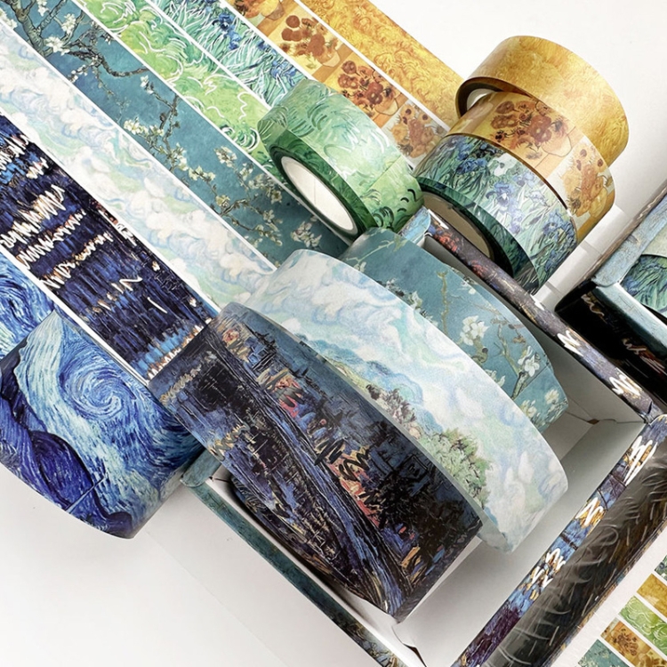 8 Rollen/Box, transparentes PET-Klebeband-Set im antiken Stil für Journaling, 3 cm x 2 + 2 cm x 2 + 1,5 cm x 4 – Bild 4