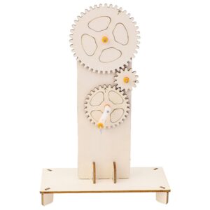 Physik-Experiment mit Zahnrad und Dreifachwirkung, Materialsatz für Getriebe mit variabler Geschwindigkeit, Kinder-Puzzle-Spielzeug
