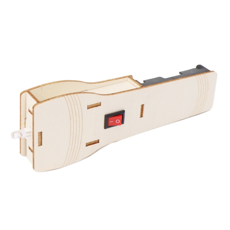 DIY Hausgemachte Taschenlampe Holz handgefertigte Spielzeug Material Kit Schöpfer Klassenzimmer experimentelle Ausrüstung – Bild 2