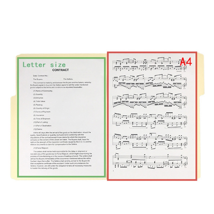 100 Blatt/Box Aktenordner im Briefformat, Manila-Ordner mit 1/3-Schnittlasche – Bild 5