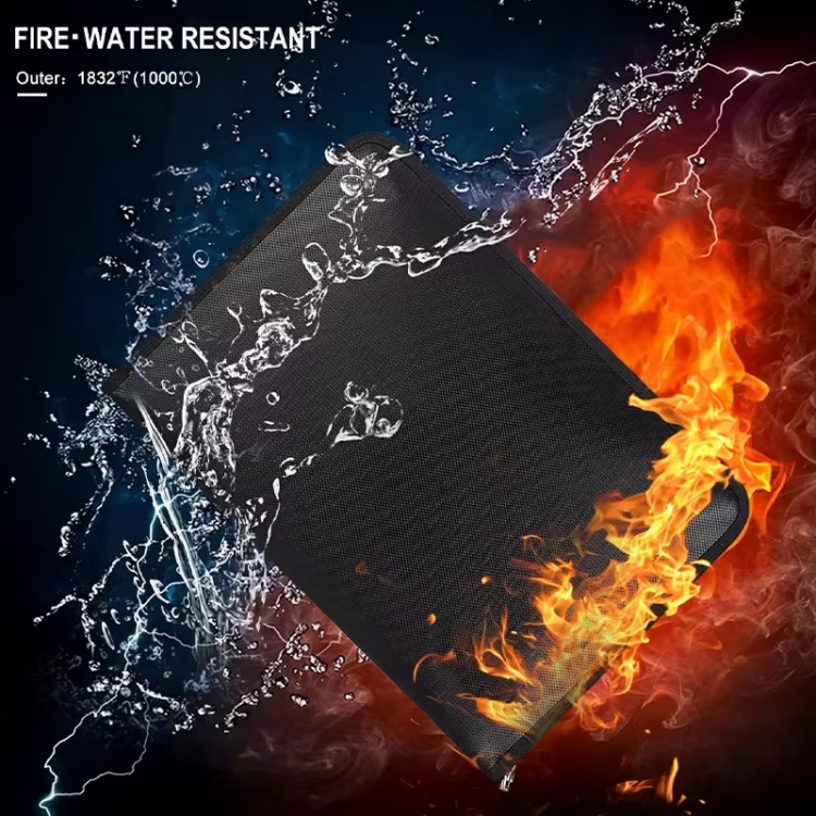 Feuerfester, wasserdichter Akkordeon-Aktenbeutel, Dokumenten-Organizer mit 12 Taschen, Größe A4 – Bild 2