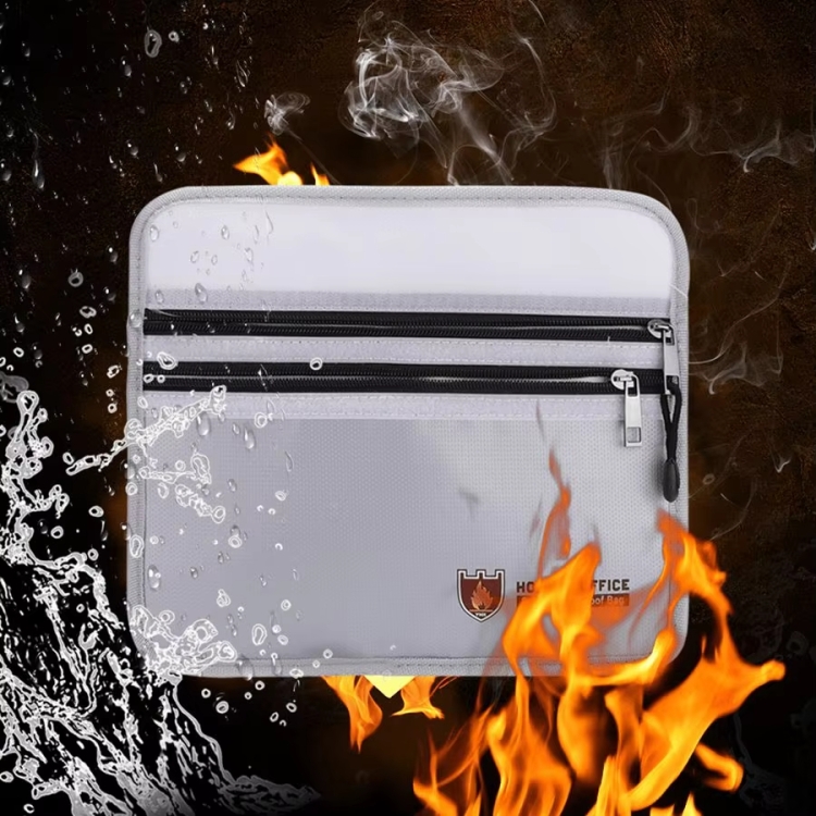 Doppelreißverschlusstaschen Feuerfeste Dokumententasche Wertsachenaufbewahrungstasche