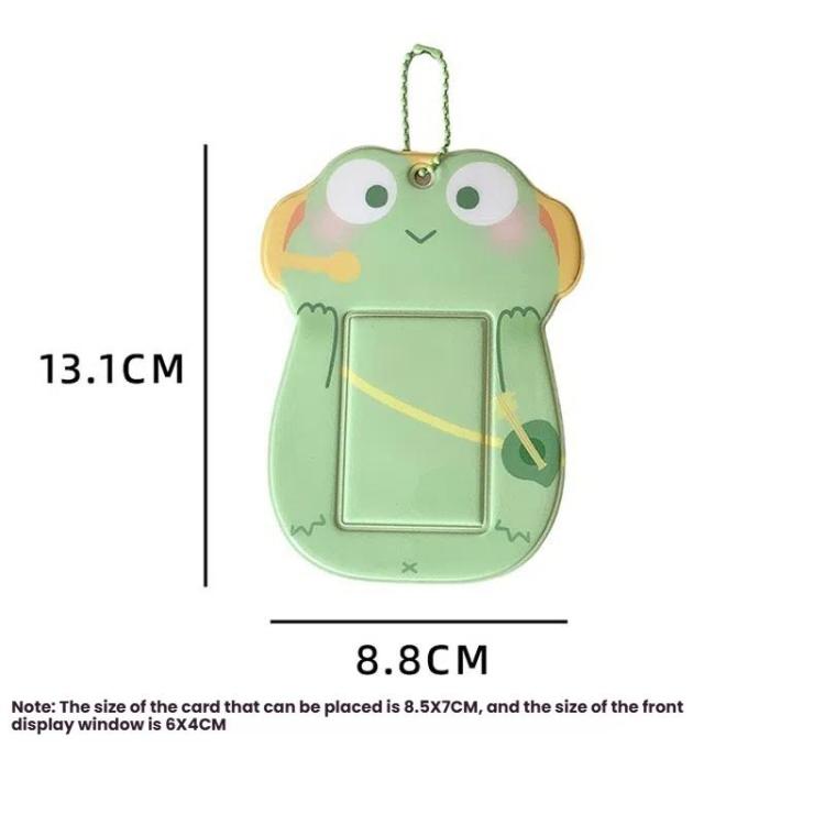 Hisocute Student Cartoon PVC Transparent Kartenhalter Niedliches Tier 3-Zoll-Idol Album Fotokartenetui – Bild 4