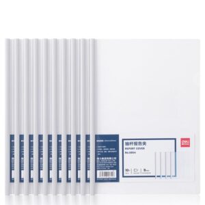Deli 10pcs /Pack 5854 A4 Lever Arch File Binder With 9mm Spine Width - Holds Up To 80 Sheets