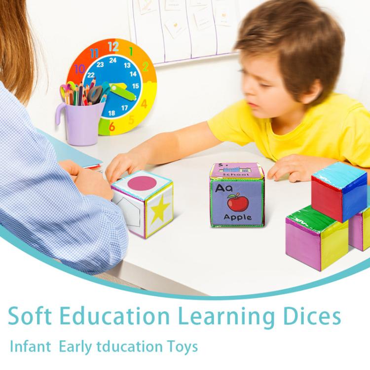 Card Insertable Soft Dice Educational Training Throwing Toy For Children Early Education Enlightenment – Bild 5