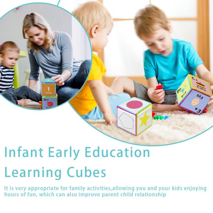 Card Insertable Soft Dice Educational Training Throwing Toy For Children Early Education Enlightenment – Bild 6