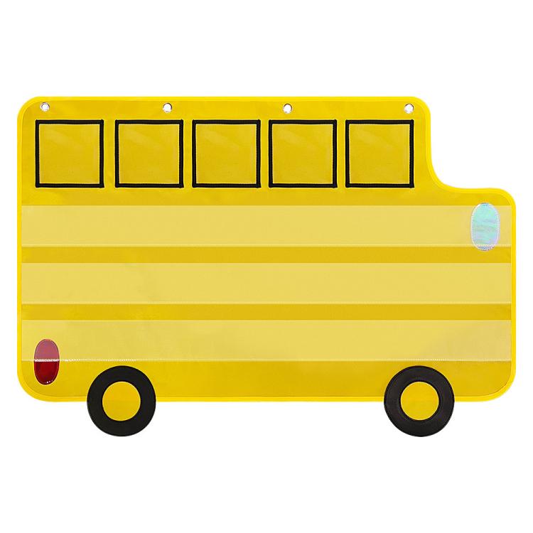 School Classroom Decorative Bus Phonics Hanging Bag