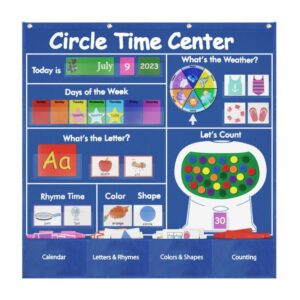Calendar Weather Cards/Alphabet Word Cards/Circular Time Learning Card Bag