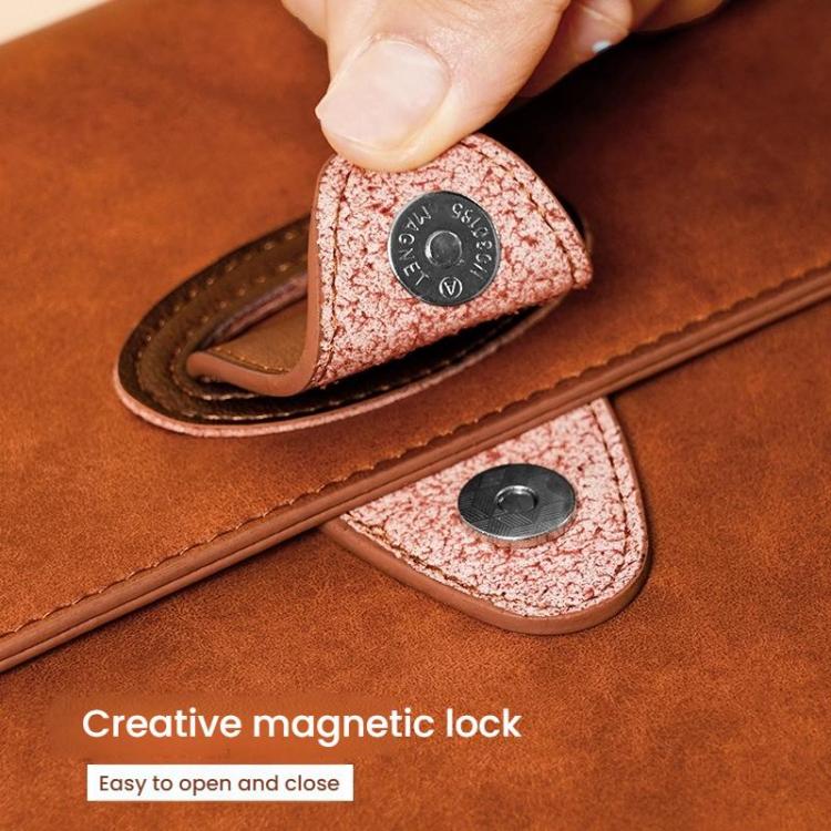 Leather A4 Document Holder Waterproof Business File Organizer, Fits 100 Sheets – Bild 6