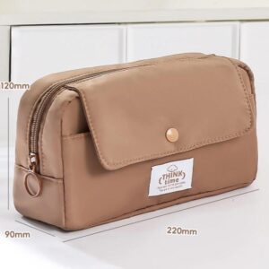 Große Kapazität Flip Top Stift Tasche Bleistift Schreibwaren Box mit Snap Zipper