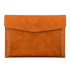 A4 Double Layer PU Document Bag 14 Inch Laptop Briefcase File Organizer Holder For Office School Supplies