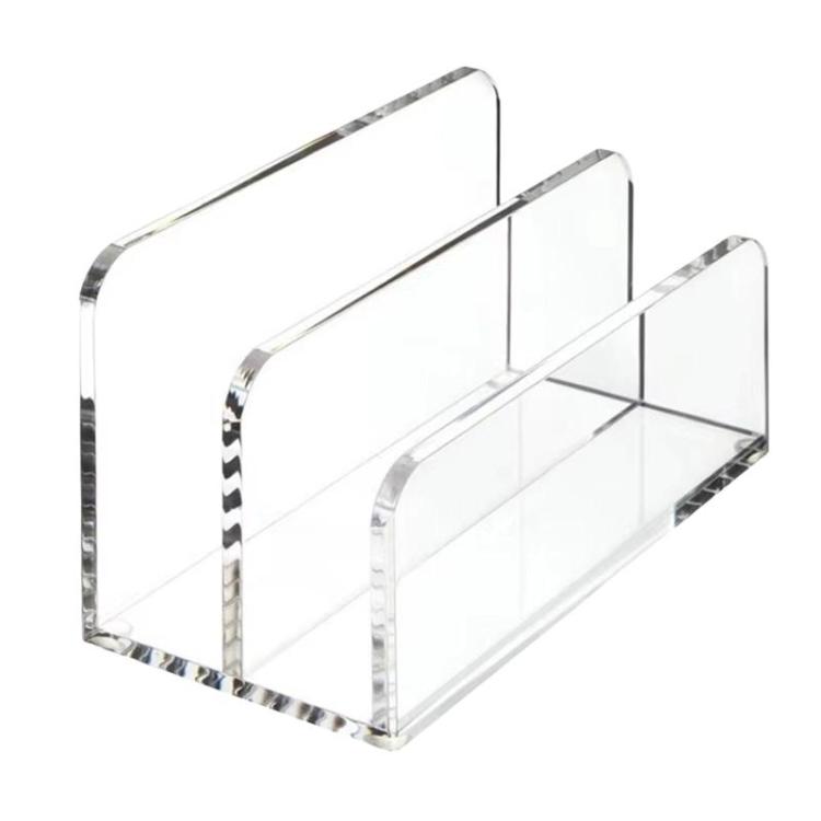 Acrylic Desk Organizer Box File Rack