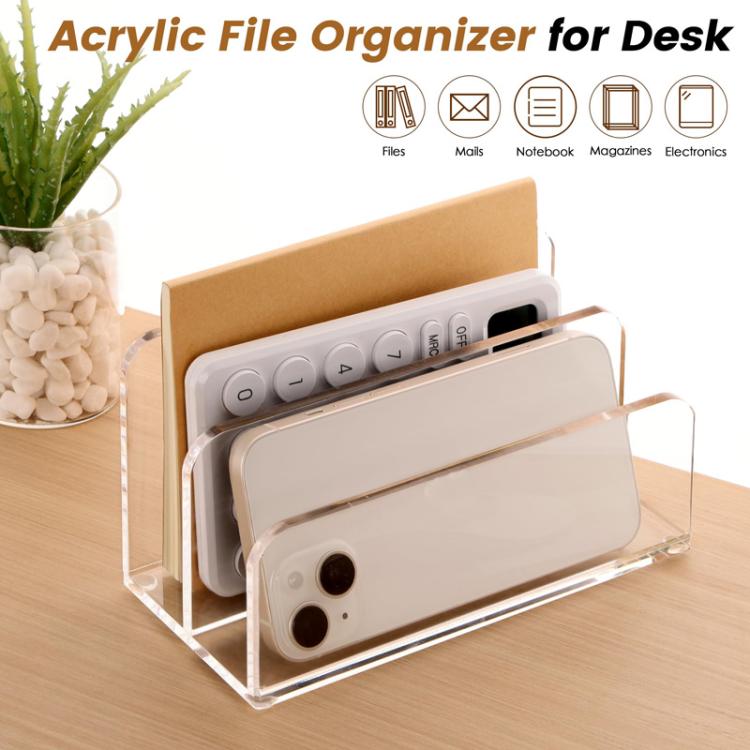 Acrylic Desk Organizer Box File Rack – Bild 2